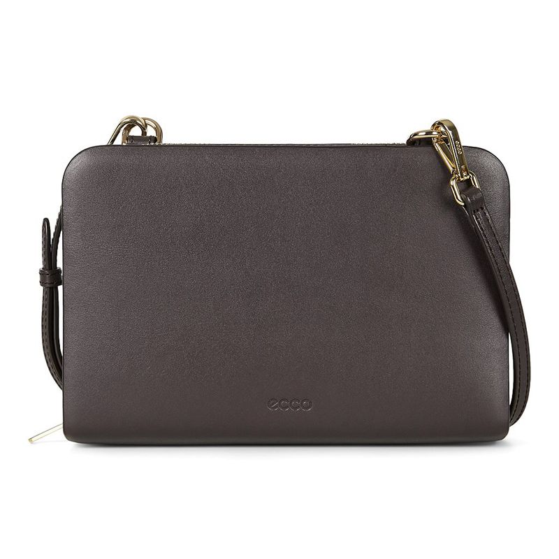 Women ECCO EBBA - Crossbody-Bags Brown - India PYTXKV319